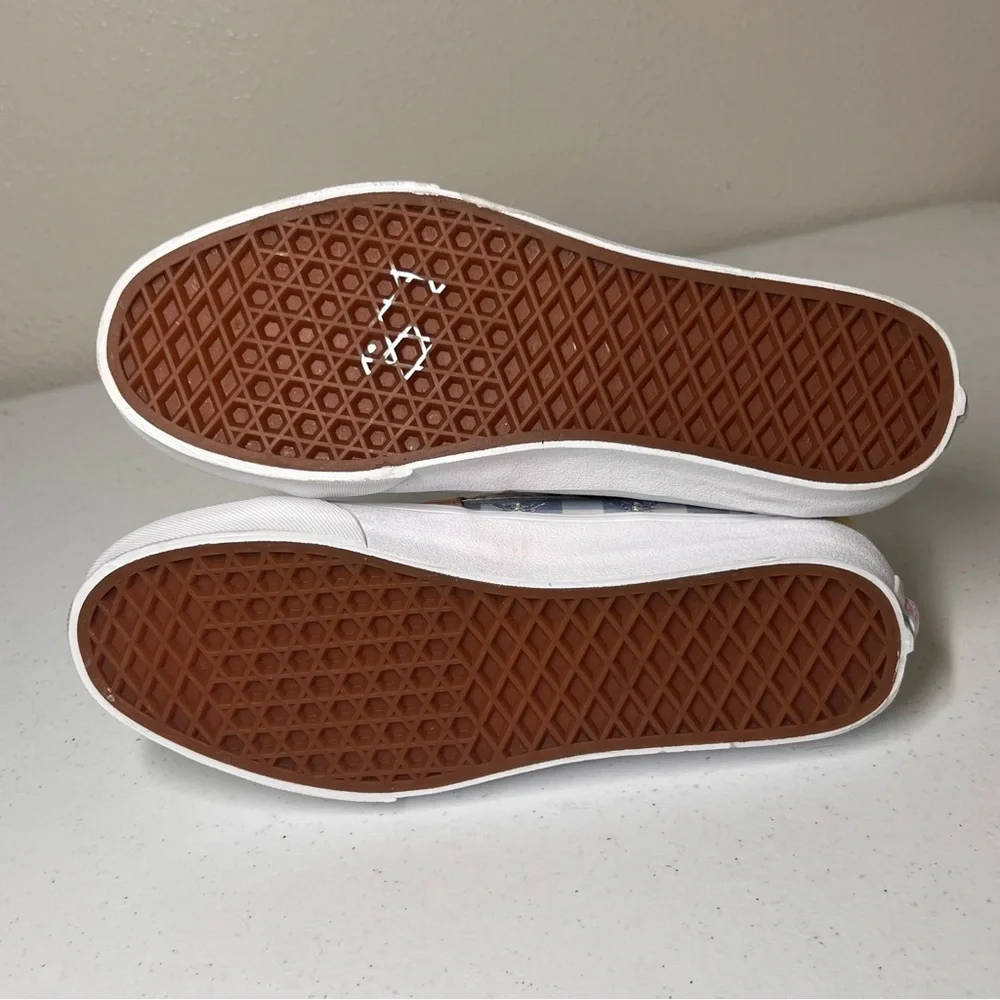 VANS Sneakers Gingham Plaid Colorblock Sk-8 Hi Shoes Embroidery Women's Size 8.5 - Picture 9 of 10